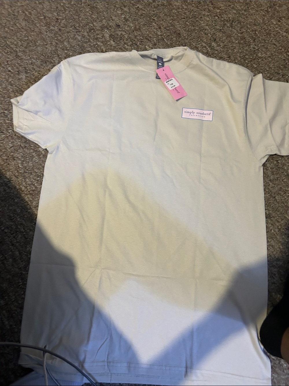 Simply Southern Men’s Short Sleeve Crewneck T-Shirt in Cream